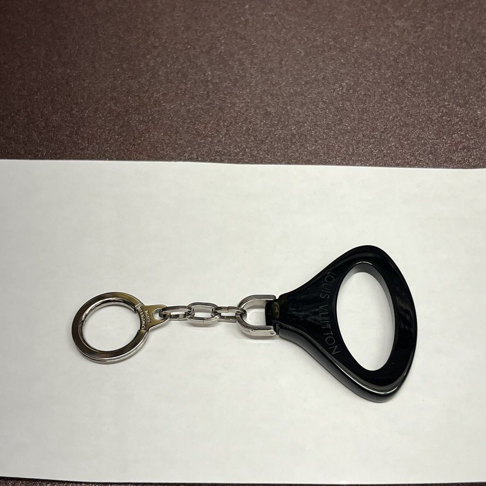 Louis Vuitton Porte Cles Epi Z Keychain Black Resin